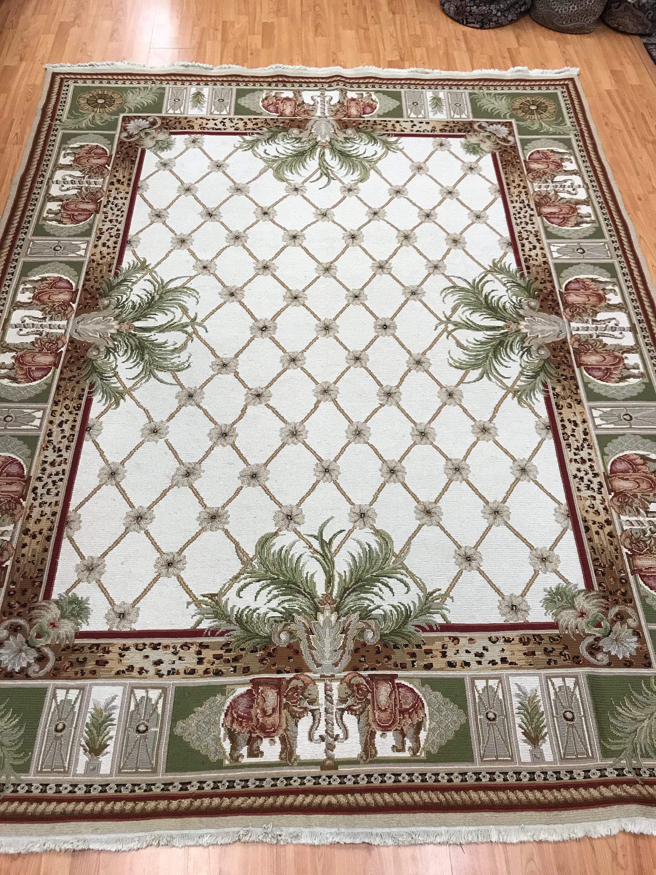 7'6 x 9'8 Chinese Sumak Flat Weave Oriental Rug Hand Made 100 Wool