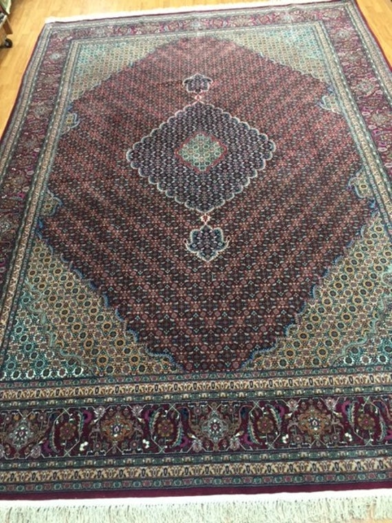 8'2" x 11'6" Sino Chinese Tabriz Oriental Rug - Hand Made - Wool & Silk