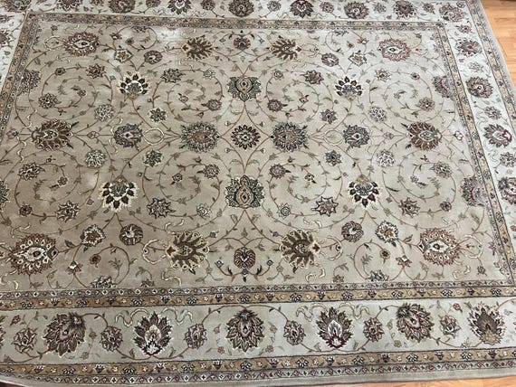 8'6" x 11'6" Chinese Tab riz Oriental Rug - Full Pile - Hand Made - 100% Wool
