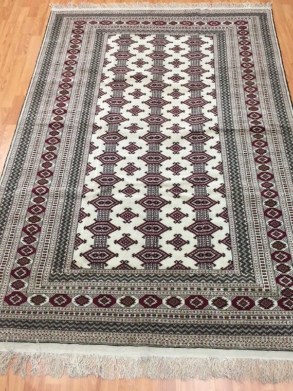 4'6" x 6'7" Pakistani Bokhara Oriental Rug - Very Fine - Hand Made 100% Wool