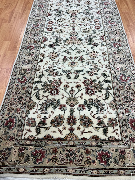 2'8" x 10'1" Sino Chinese Oriental Rug Floor Runner - Hand Made - Wool and Silk