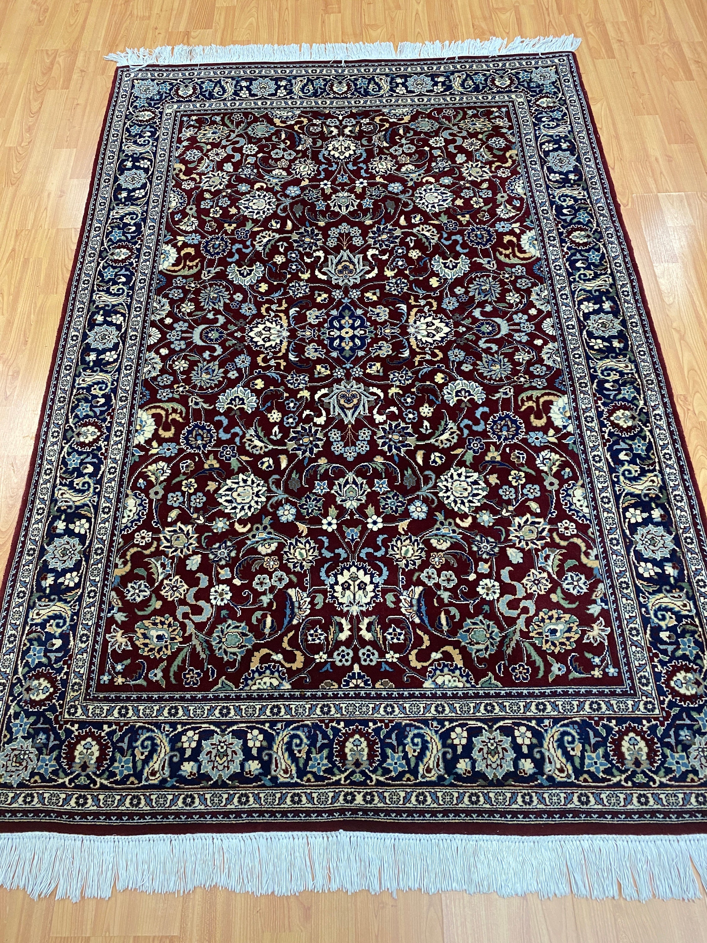 4'2 x 6'3 Pakistani Tabriz Oriental Rug 100 Wool Hand Made