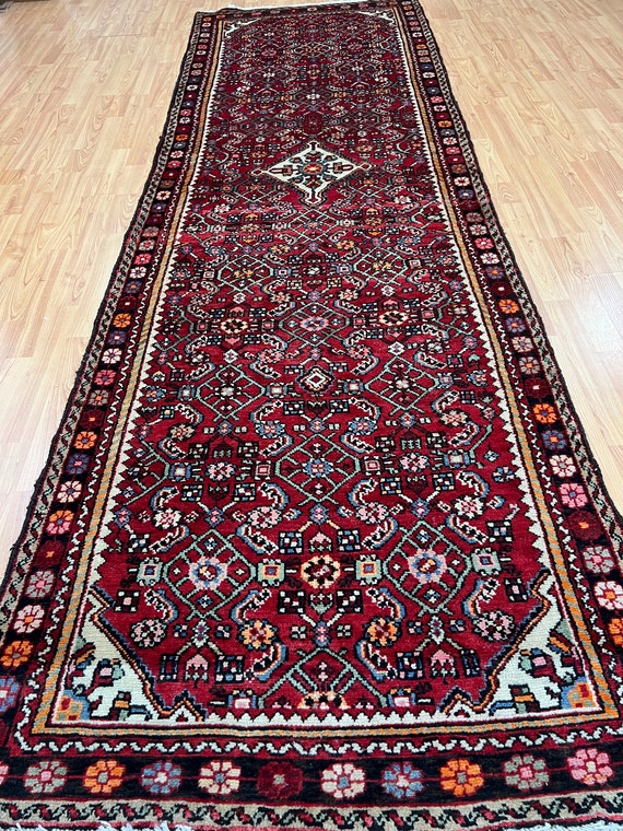 3'3" x 10'3" Turkish Floor Runner Oriental Rug - Full Pile - Hand Made - 100% Wool