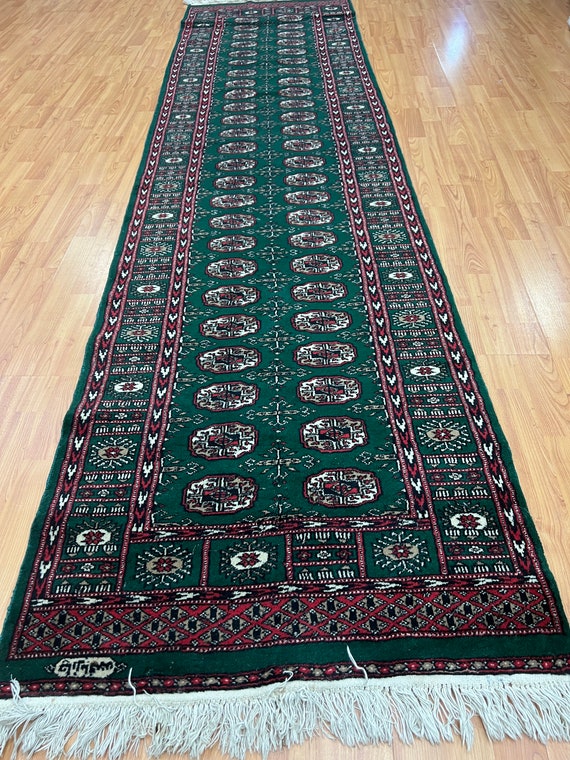 2'8" x 10'4" New Pakistani Bokhara Floor Runner Oriental Rug - Hand Made - 100% Wool