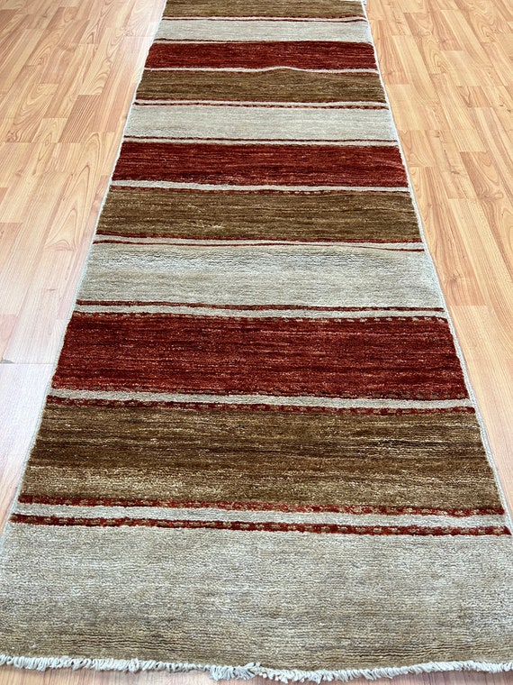 2'1" x 6'2" New Pakistani Modern Design Floor Runner Oriental Rug - Hand Made - 100% Wool