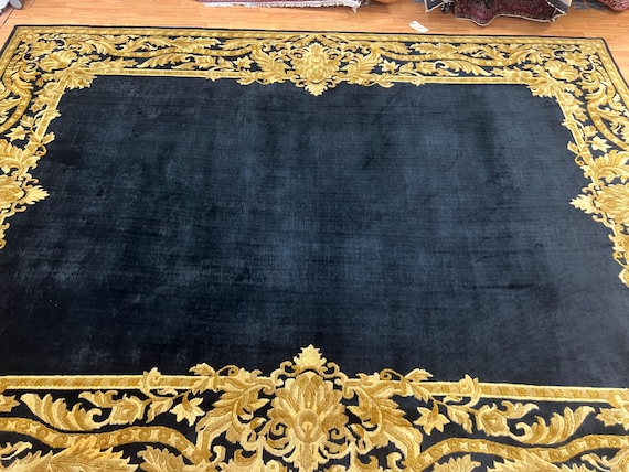 8'6" x 11'6" New Indian Nepal Oriental Rug - Hand Made - 100% Wool
