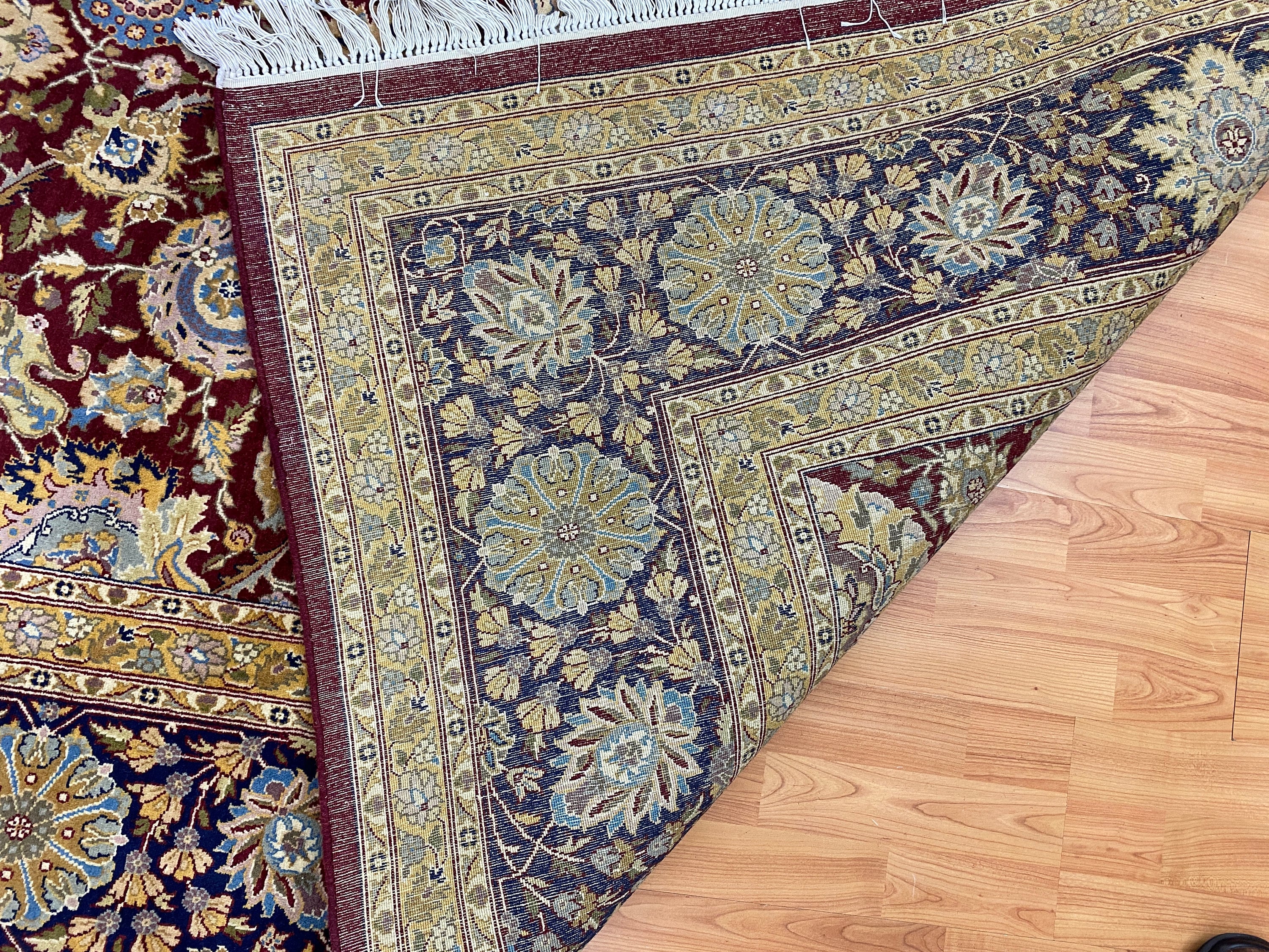 8' x 10'3 Pakistani Tabriz Oriental Rug 350 KPSI Hand Made 100 Wool