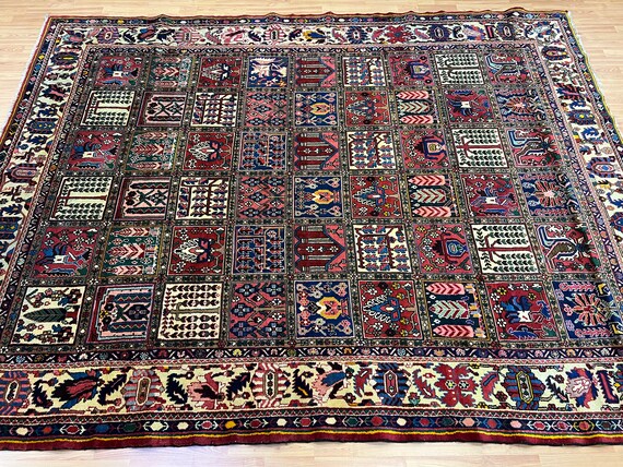 7' x 9' New Indian Panel Design Oriental Rug - Hand Made - 100% Wool