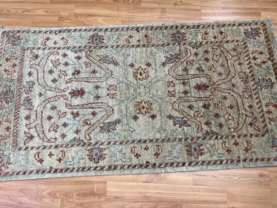 2' x 3'10" New Pakistani Peshawar Oriental Rug - Hand Made - 100% Wool - Veg Dye