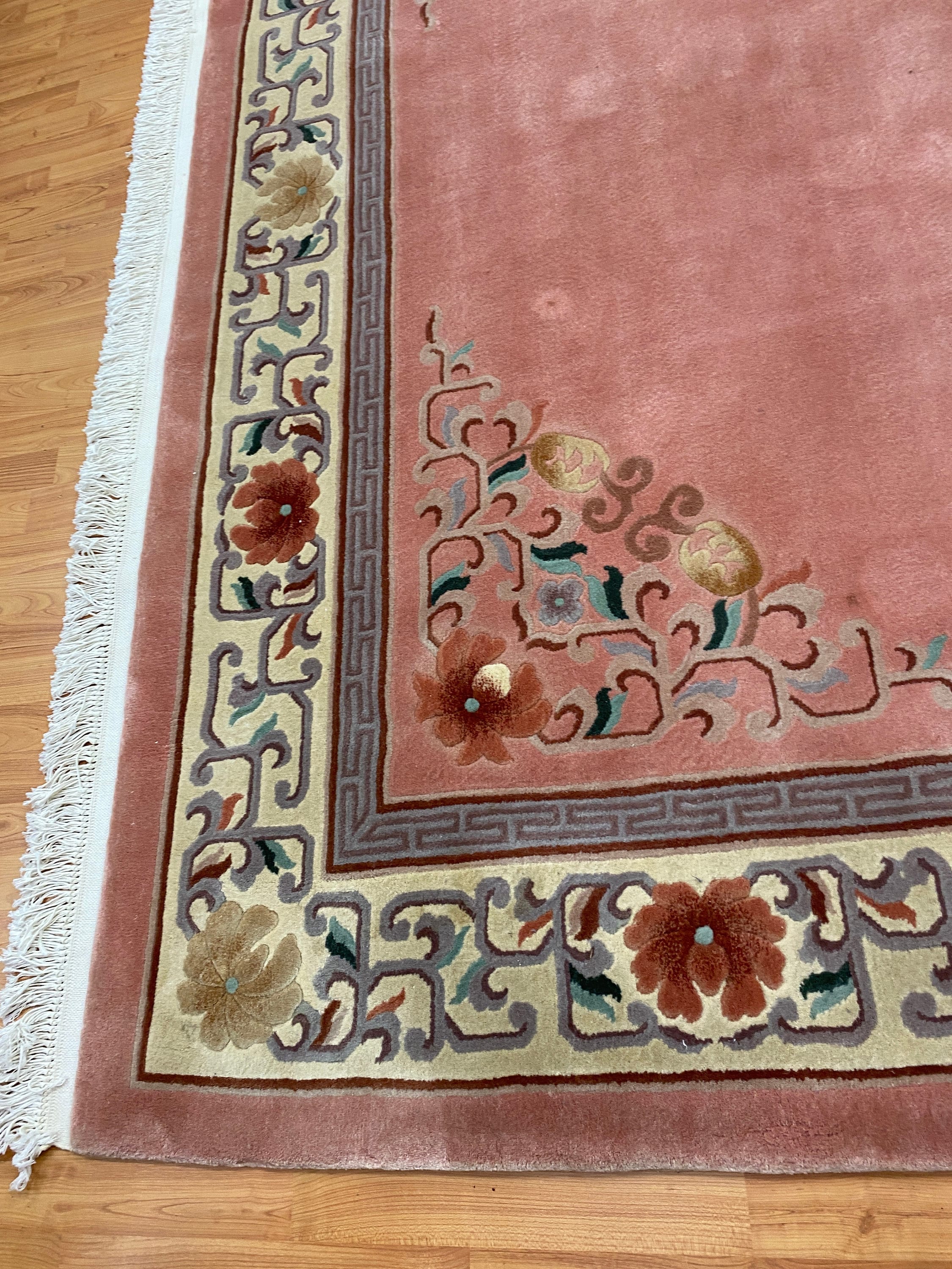 8' x 10' Chinese Aubusson Oriental Rug - Full Pile - Hand Made - 100% Wool