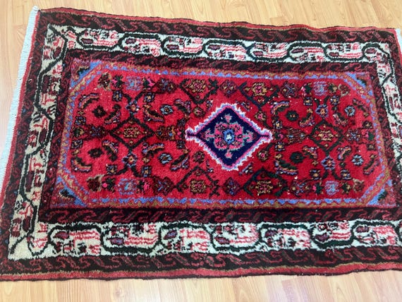2'6" x 4' Turkish Oriental Rug - 1950s - Hand Made - 100% Wool