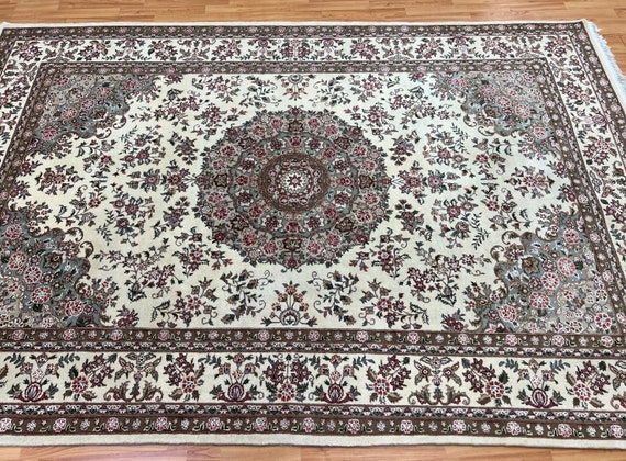 6' x 9'1" New Sino Chinese Floral Design Oriental Rug - Wool & Silk - Hand Made