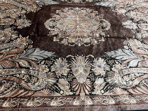 6'6" x 9'6" New Turkish Tab riz Oriental Rug - 100% Silk - Hand Made - Very Fine