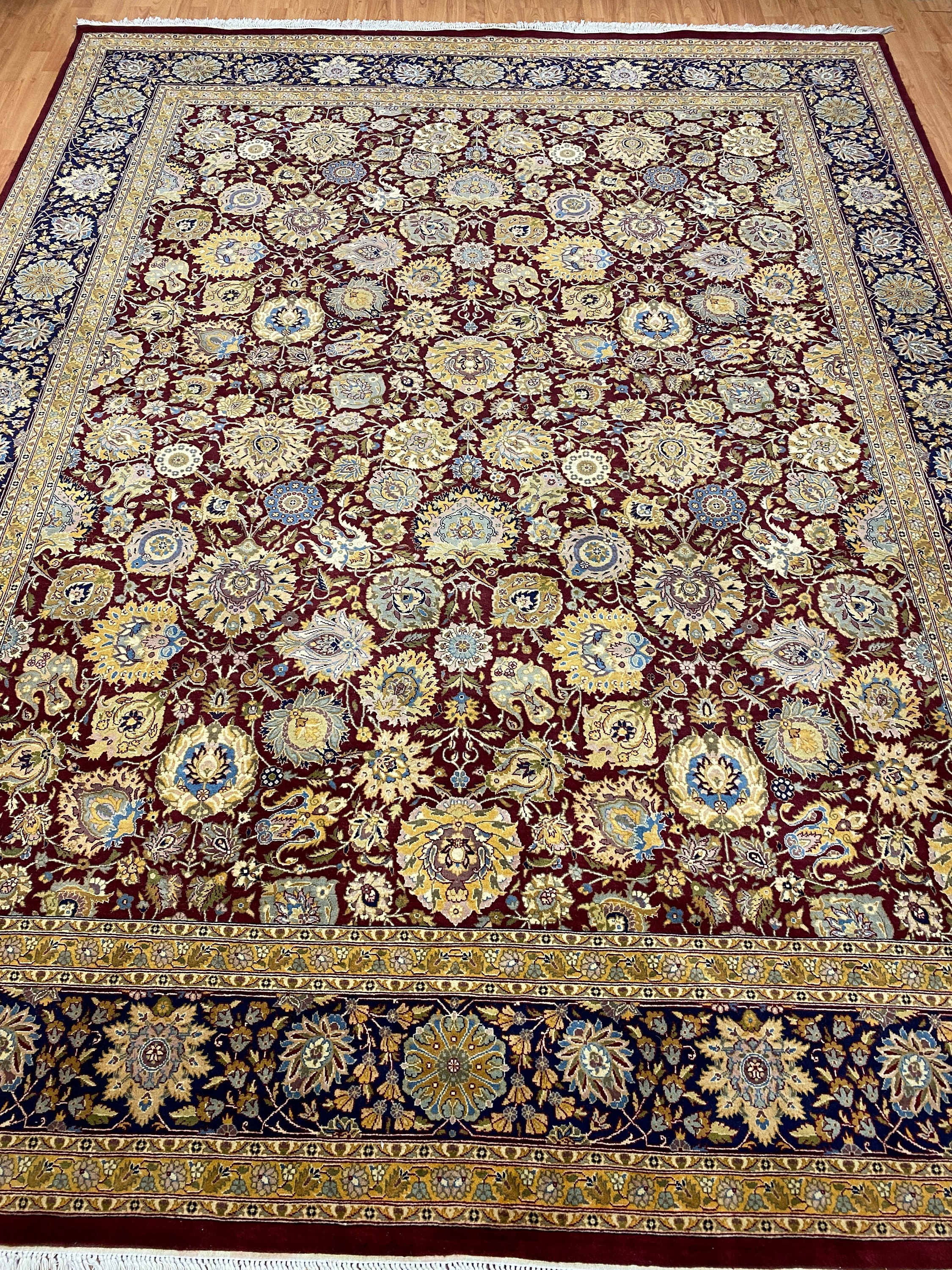 8' x 10'3 Pakistani Tabriz Oriental Rug 350 KPSI Hand Made 100 Wool