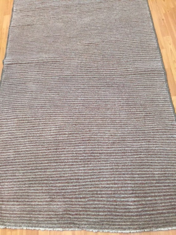 4' x 6'7" Pakistani Gabbeh Oriental Rug - Hand Made - 100% Wool - Modern