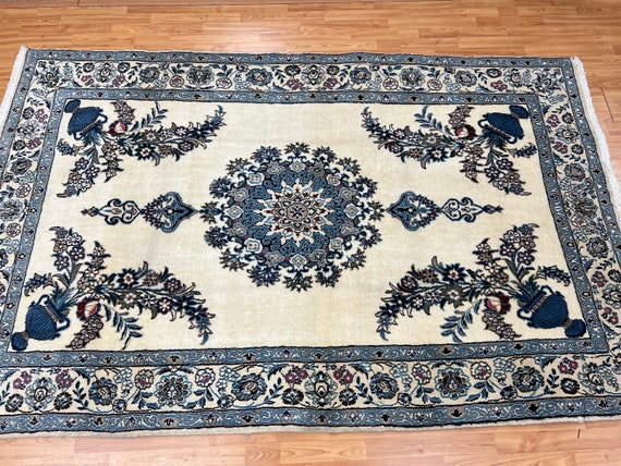 5'2" x 8' New Turkish Oriental Rug - Fine - Wool & Silk Pile - Hand Made