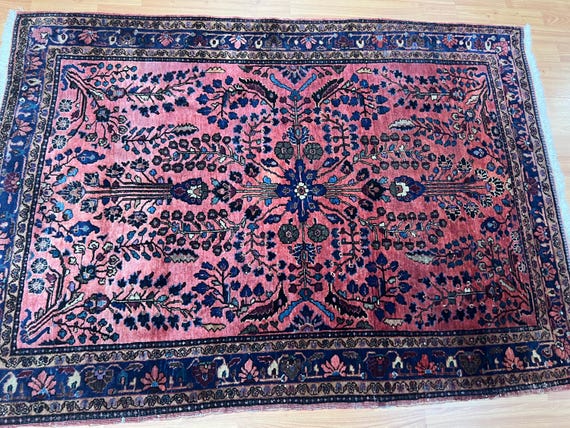 3'5" x 4'9" Antique Turkish Oriental Rug - 1920s - Hand Made - 100% Wool