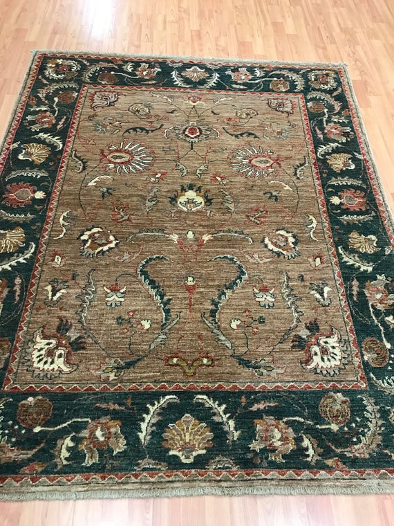 5' x 6'1" Pakistani Peshawar Oriental Rug - Hand Made - 100% Wool - Veg Dye