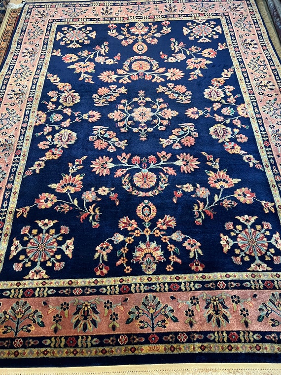 5’9" x 7’9" New Indian Sa Rouk Oriental Rug - Hand Made - 100% Wool