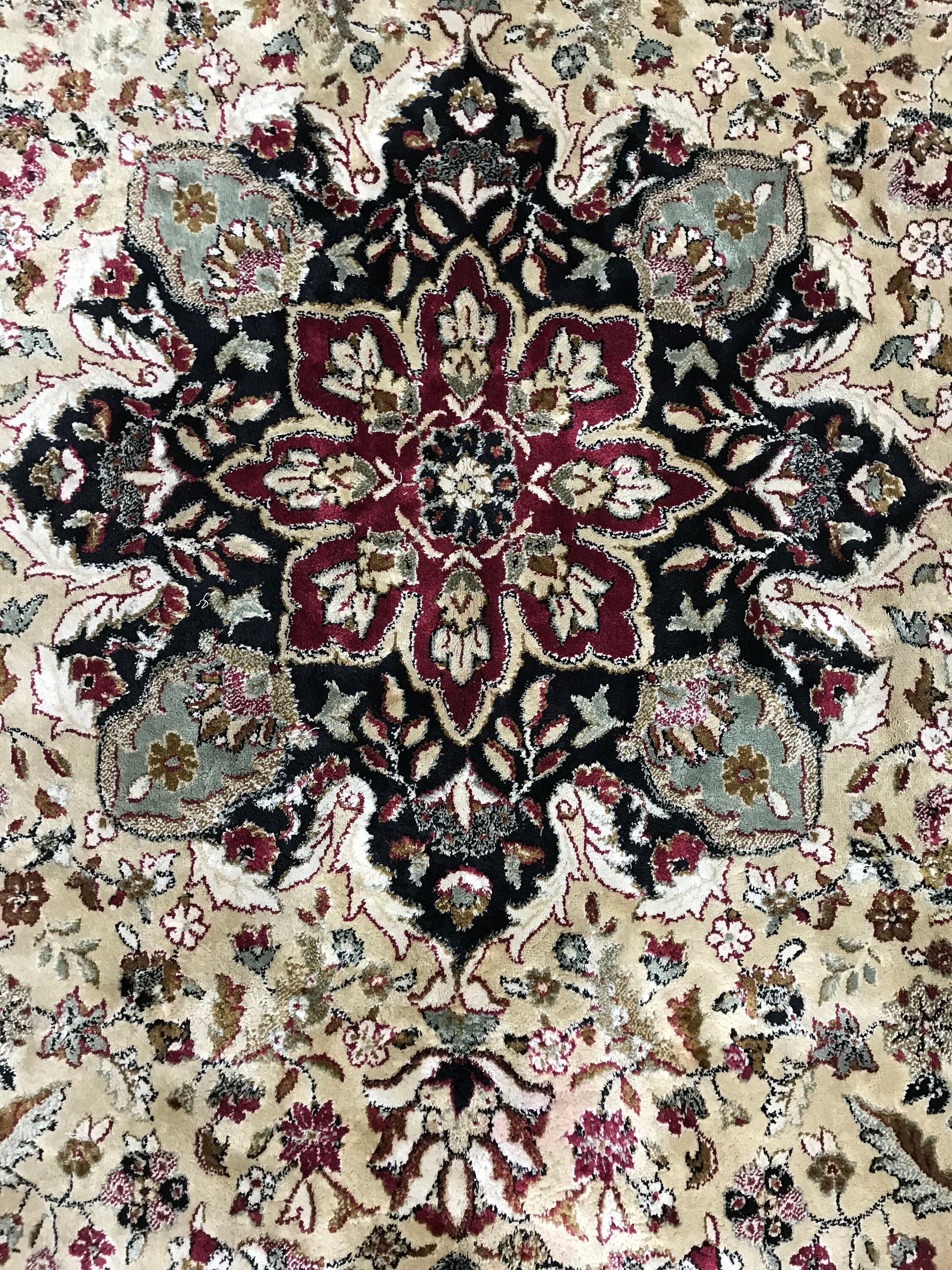 8' x 11' Belgian Tabriz Design Oriental Rug Full Pile 100 Wool