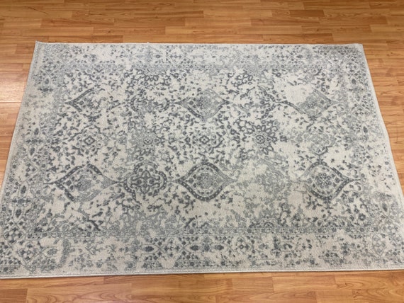 4' x 6' New Bodrum Turkish Oriental Rug - Ivory - Modern