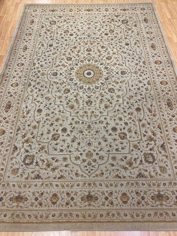 6'6" x 9'8" Turkish Tabriz Oriental Rug - Full Pile