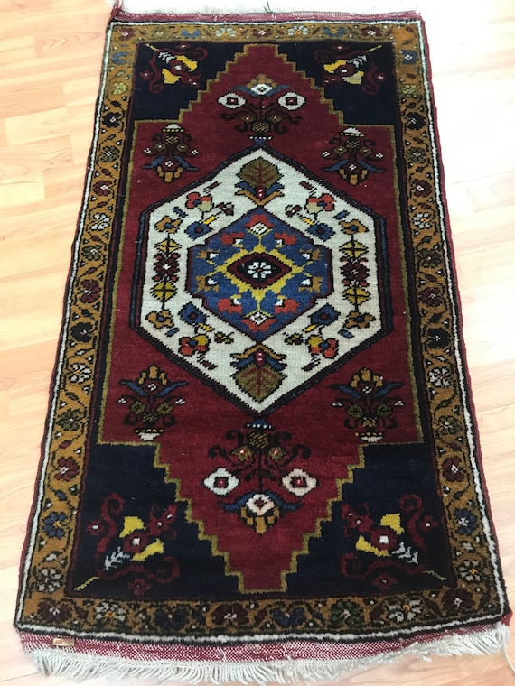 2' x 3'6" Turkish Kazak Oriental Rug - Full Pile - Hand Made - 100% Wool - Vegetable Dye