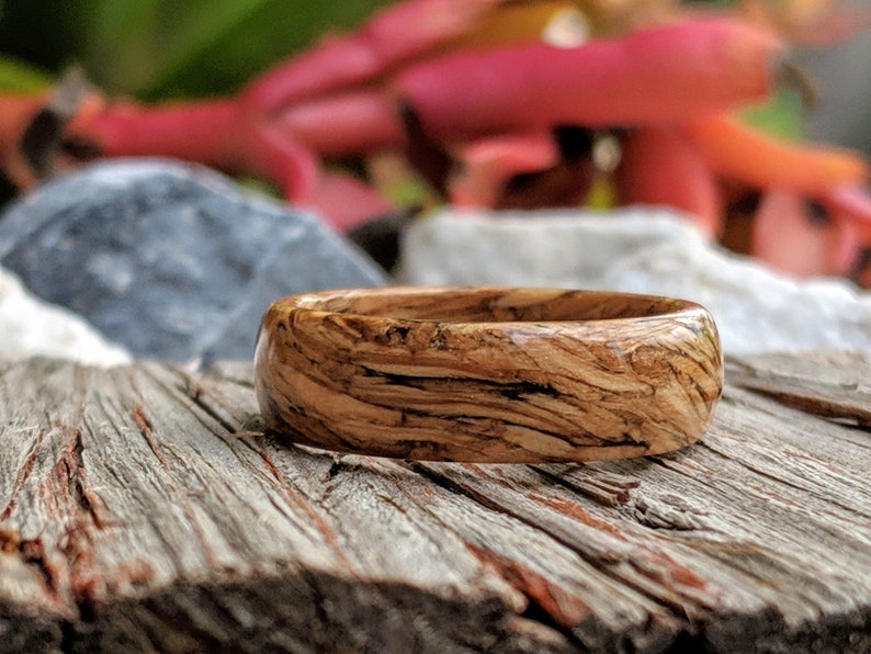 Jameson Whiskey Barrel Wood Ring Handmade Custom Wedding