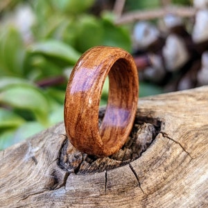 Ancient Kauri Spiral Grain Wood Ring. Handmade, Custom, Wooden Wedding ...