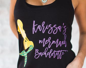 Mermaid Bachelorette Party Shirt Beach Bachelorette Tanks Mexico Bachelorette Shirts Mermaid Bride Shirt Mermaid Tanks Mermaid Girls Weekend