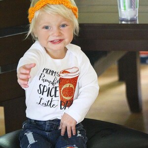 Mommy&#39;s Pumpkin Spice Latte Date Shirt Baby Shower Gift Coming Home Outfit Coffee Date Shirt Pumpkin Shirt Pumpkin Mommy and Me Shirt Fall