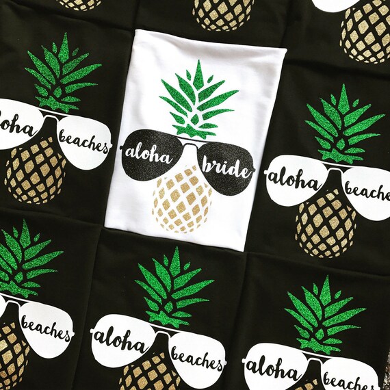Beach Bachelorette Party Shirts Aloha Beaches Girl Weekend Shirt Mexico Bachelorette Tanks Bridal Party Tanks Bridesmaid Tanks Wedding Tanks