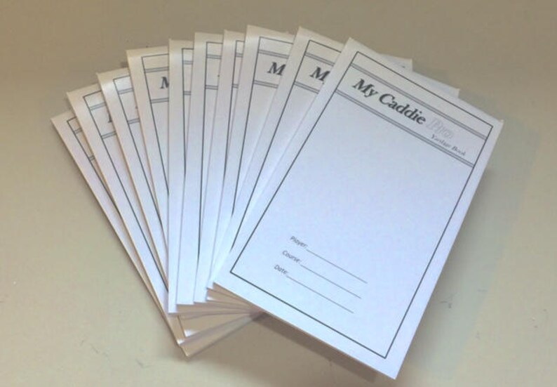 Go To Caddie My Caddie Pro Yardage Book 10 pack Etsy