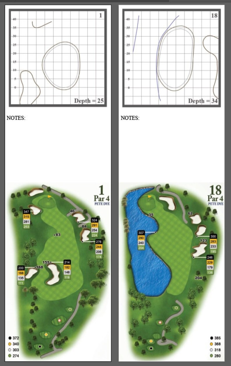 Pebble Beach 3D Tournament Yardage Books Etsy
