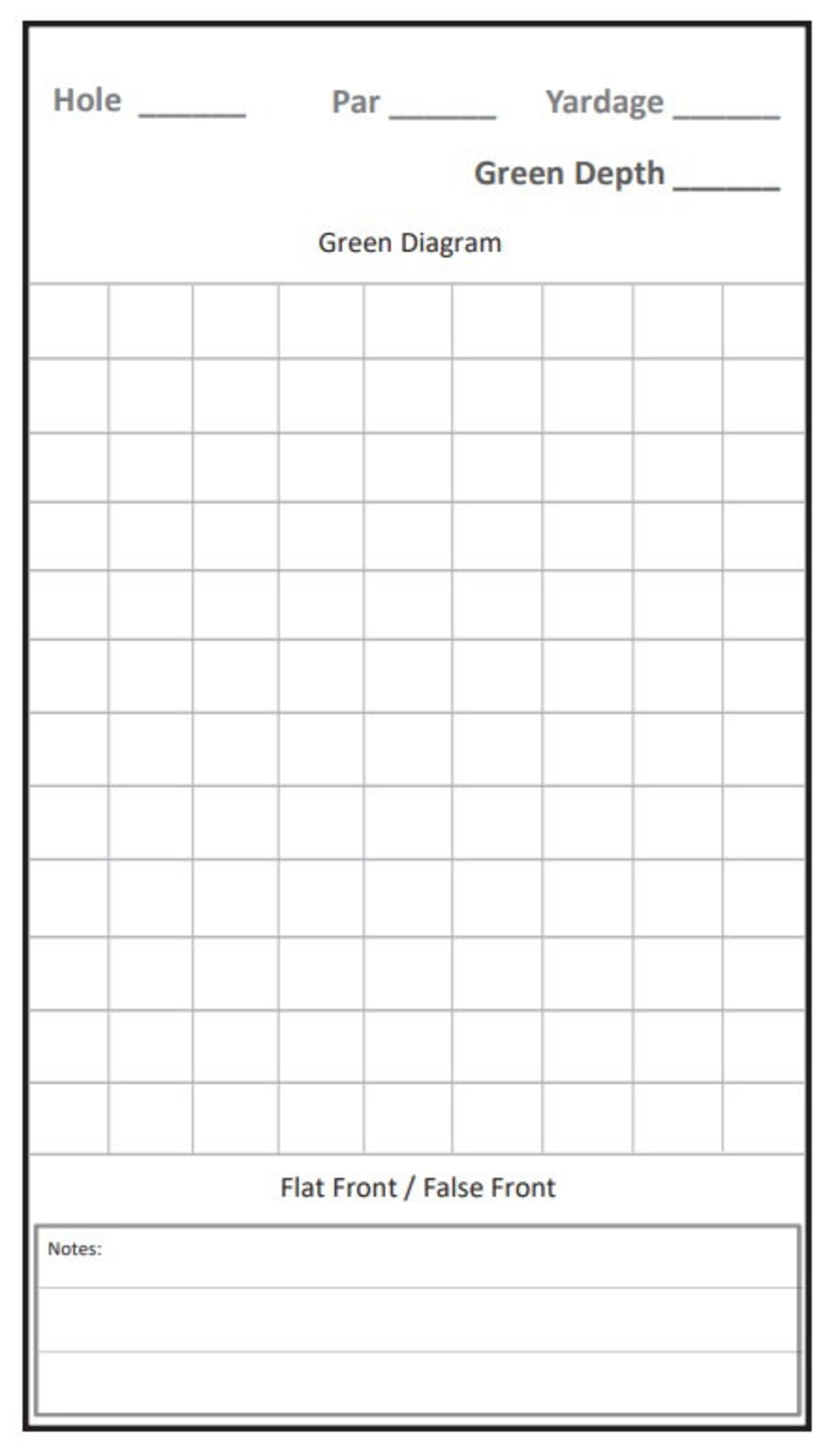 Golf DoItYourself Yardage Books and Stencil Etsy