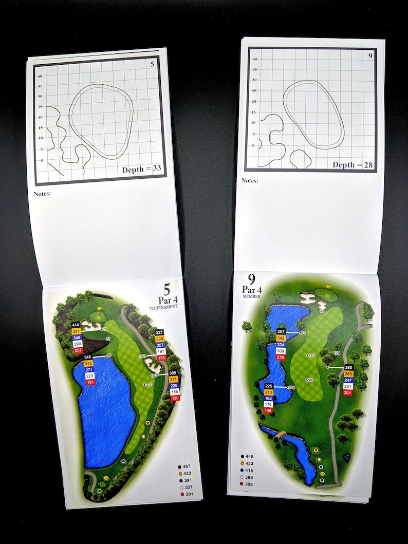 Pebble Beach 3D Tournament Yardage Books Etsy