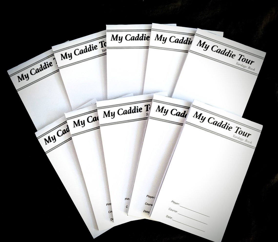 Go to Caddie My Caddie Tour Yardage Book 10 Pack Etsy Canada