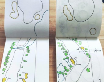 DIY Blank Yardage Book 3 pack