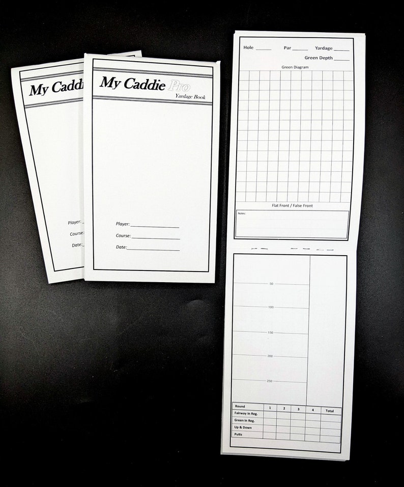 Go to Caddie My Caddie Pro Yardage Book 10 Pack Etsy