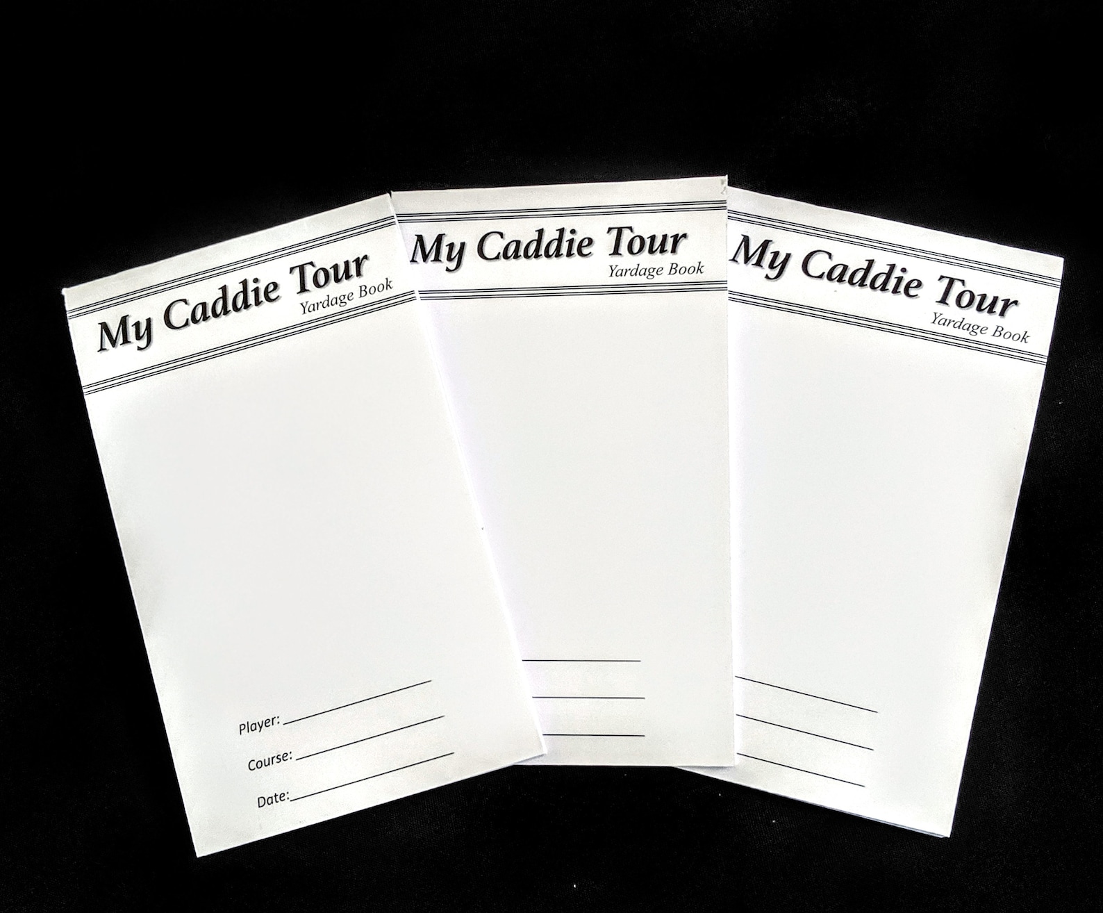 My Caddie Tour DIY Yardage Book 3 pack Etsy