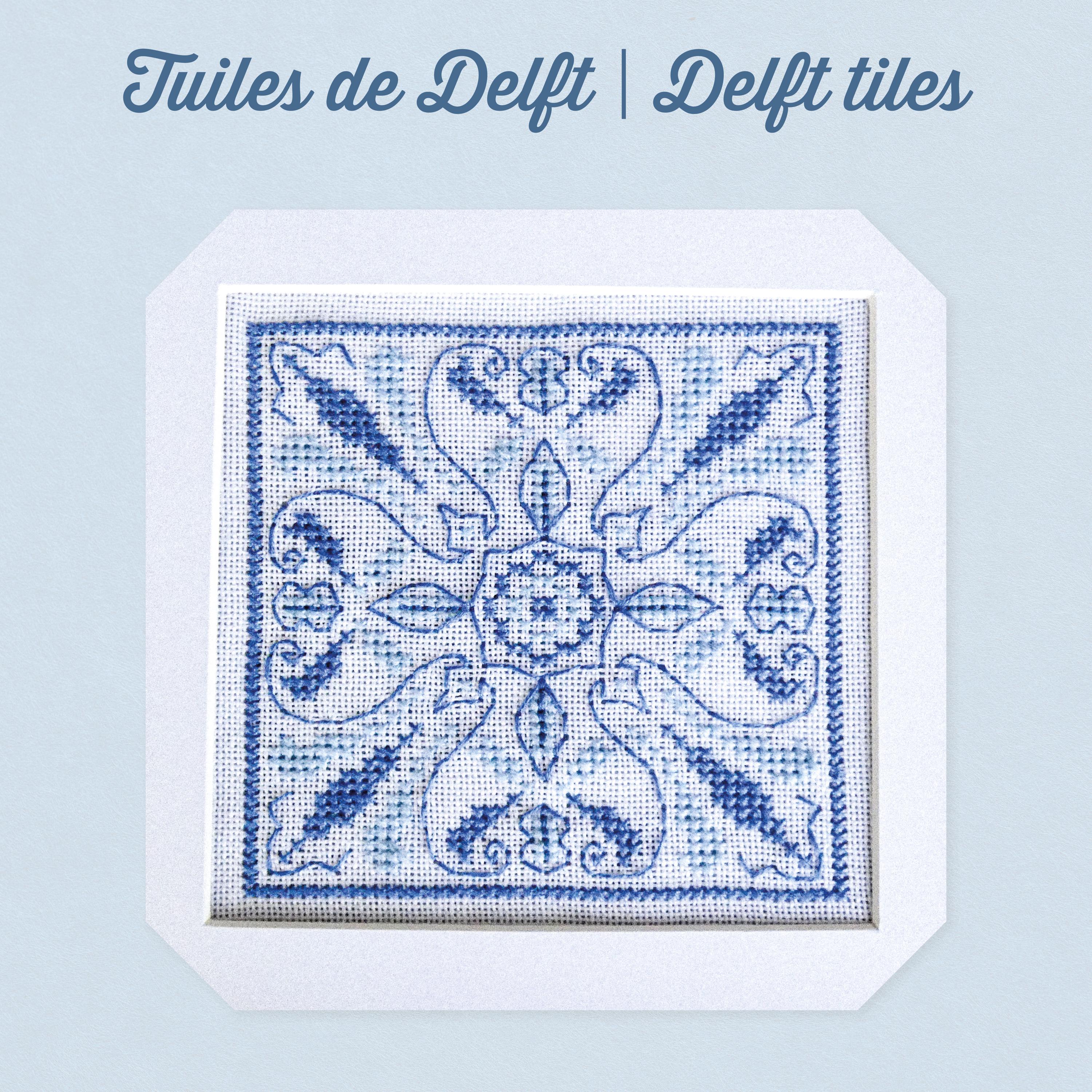 Delft Tile 1 - Cross Stitch Pattern - PDF Pattern - Etsy