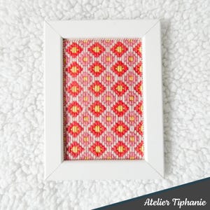 Bargello pattern - Blushing Bouquet - PDF pattern