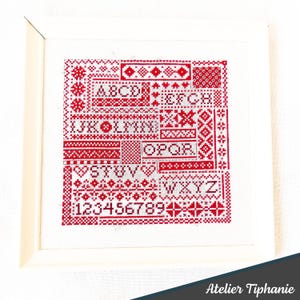 Cross stitch pattern - Alphabet Sampler 2 - PDF pattern