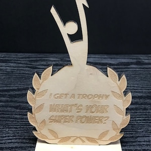 Custom Wooden Trophy | Engraved Trophy | Custom Wood Award | Personalized Wooden Award | Personalized Award | Sports Trophy