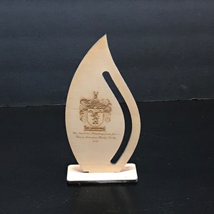 Custom Wooden Trophy | Engraved Trophy | Custom Wood Award | Personalized Wooden Award | Personalized Award | Sports Trophy