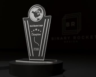 Custom Award | Custom Trophy | Engraved Plaque Award  Custom Acrylic Award Plaque | Personalized Plaque | Personalized Award