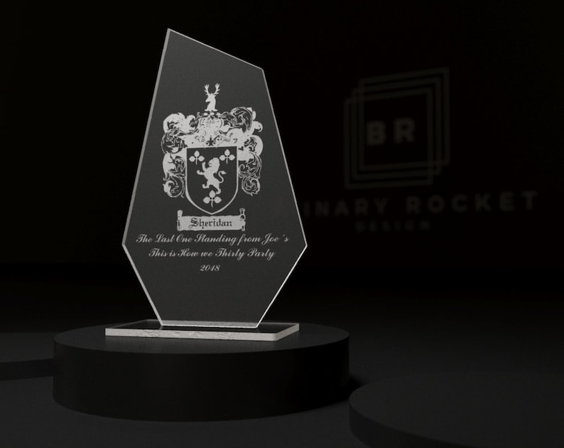 Custom Trophy Custom Award Plaque Engraved Award Etsy