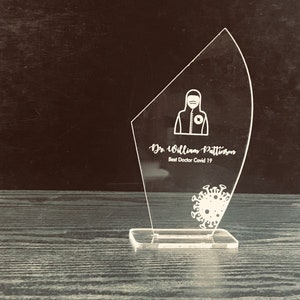 Custom Trophy | Custom Award Plaque | Engraved Award | Engraved Acrylic Trophy | Acrylic Award