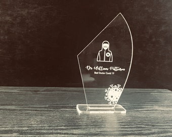 Custom Trophy | Custom Award Plaque | Engraved Award | Engraved Acrylic Trophy | Acrylic Award