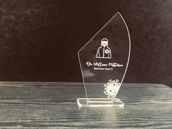 Custom Trophy | Custom Award Plaque | Engraved Award | Engraved Acrylic Trophy | Acrylic Award